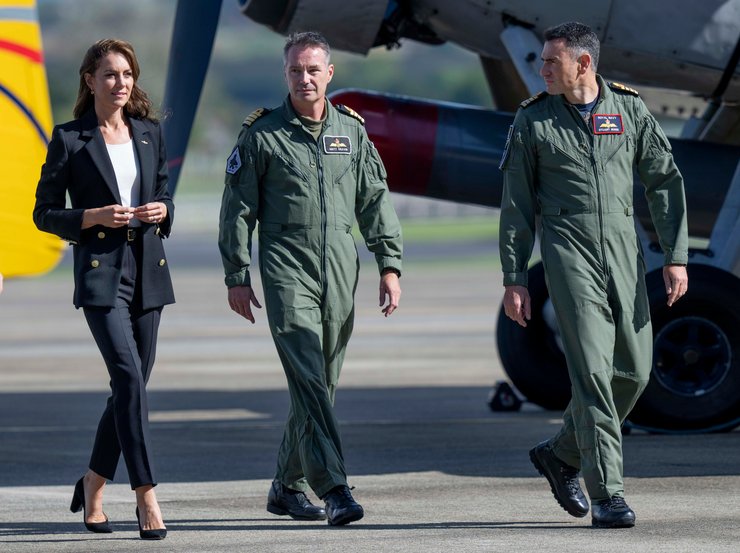 Кейт Миддлтон на авиабазе