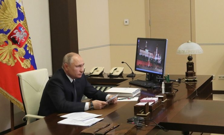 владимир путин, компьютер, кремль, президент россии