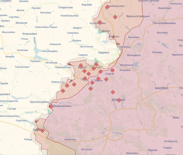карта боїв в Україні