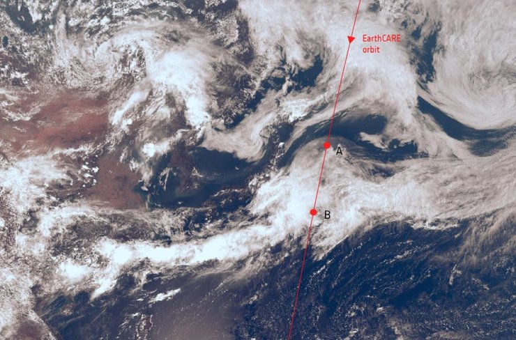 Earthcare, зонд, облака