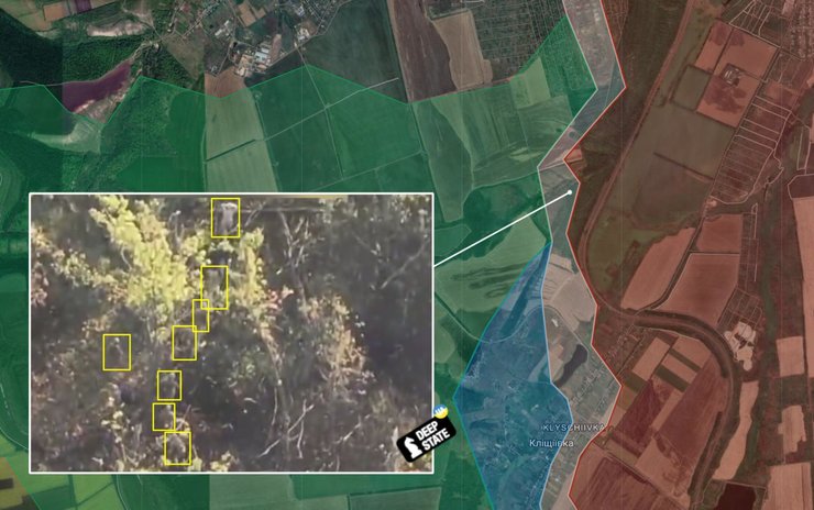 Карта Бахмутского района Deepstate