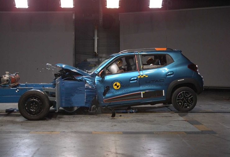 Краш-тест Renault Zoe, Краш-тест Dacia Spring, Renault Zoe, Dacia Spring, электромобили Renault, краш-тесты EuroNCAP