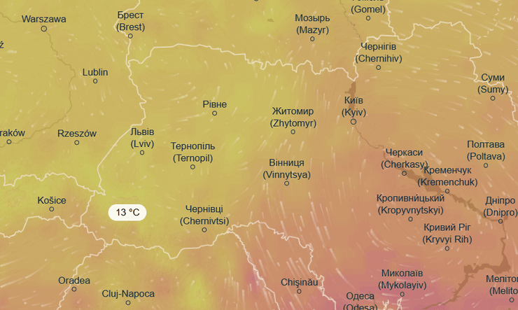 погода в украине начало августа