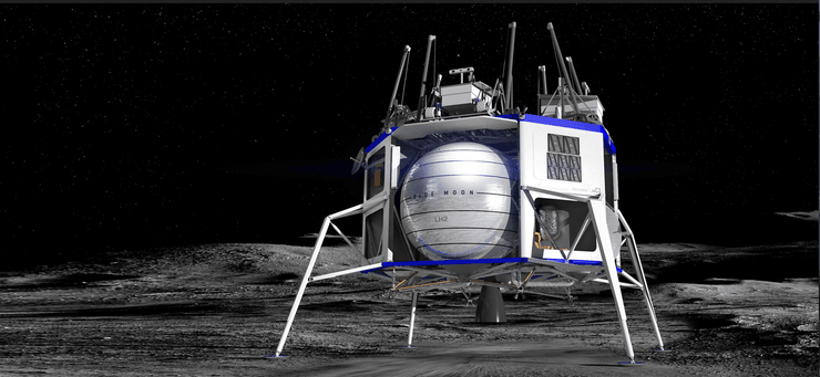 посадочный модуль на луну, blue moon