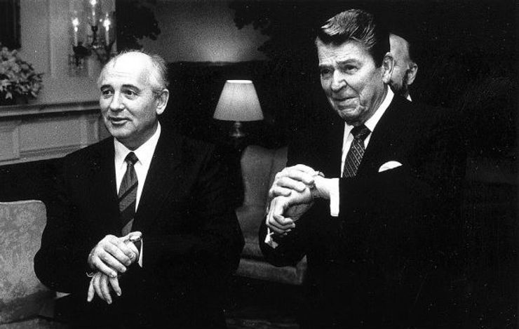 фото, Горбачёв, Рейган, Женевский саммит, 19 ноября 1985 года