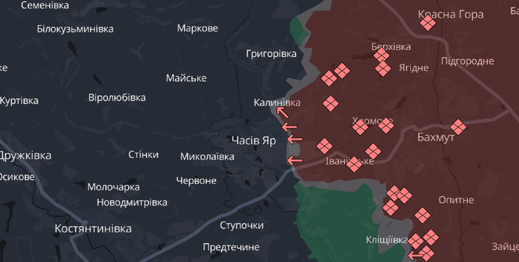 Карта бойових дій