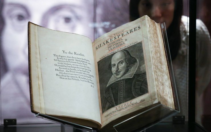 фото, первый печатный сборник пьес Уильяма Шекспира