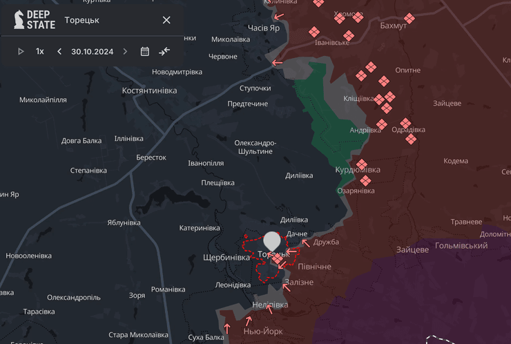 Карта боевых действий
