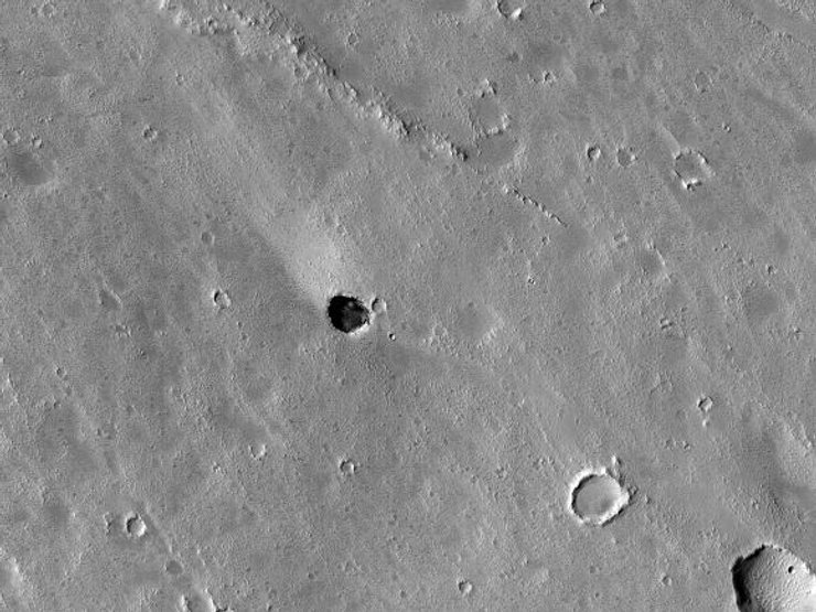 ямный кратер, Марс