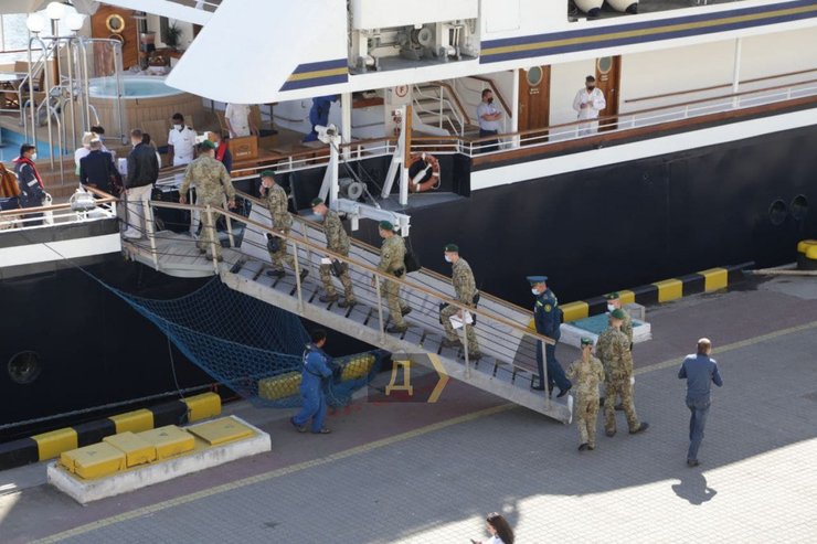 одесса, порт, пограничники, круизный лайнер