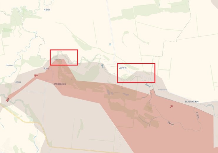 Сірі зони фронту в Дніпропетровській області