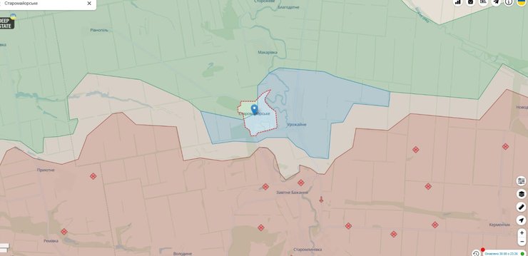 Ситуация в районе Старомайорского