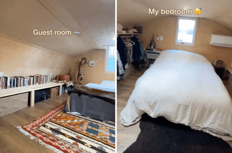 Женщина переделала сарай, дом, жилье, сарай, купила сарай, пристройка, уютный дом, дом мечты, сделала ремонт,