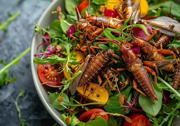 сверчки салат