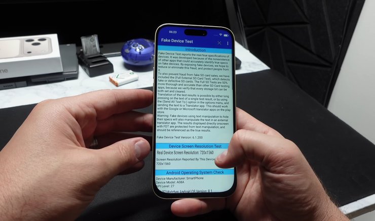 iphone 17 pro max фейк тест смартфона