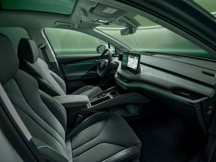 салон шкода еньяк, Skoda Enyaq, Skoda Enyaq 2025, новий Skoda Enyaq, електромобіль Skoda, кросовер Skoda