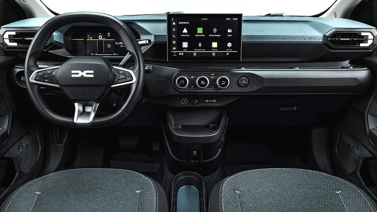 Салон автомобіля Dacia Spring