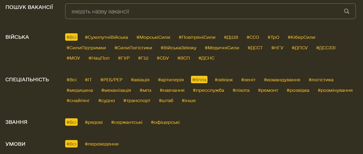 Вакансії у ЗСУ, рекрутинг ЗСУ, військова посада Будь собою, Міноборони рекрутинг
