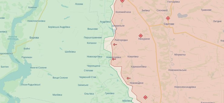 Наступление россиян на Харьковщину