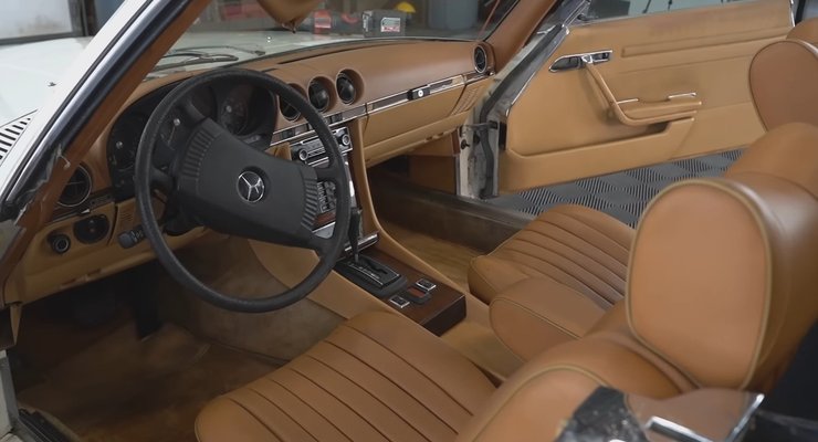 Mercedes 450 SL, Mercedes SL, брошенные авто, Mercedes-Benz SL 1978