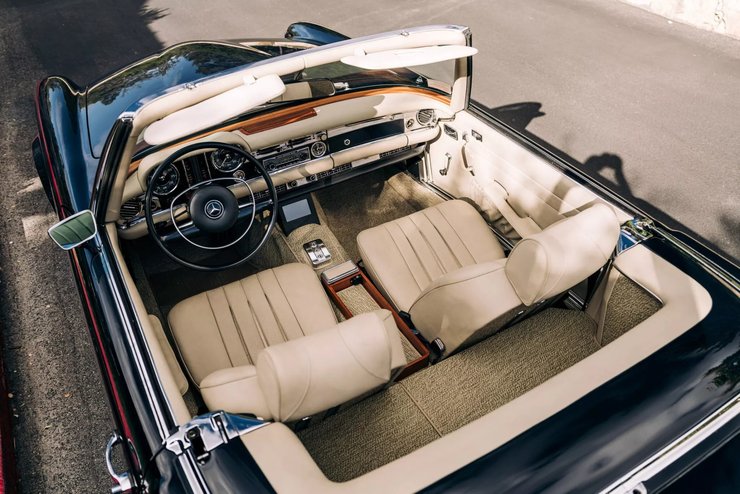 салон мерседес сл, Mercedes SL Pagoda, Mercedes SL, Mercedes SL, Mercedes 280 SL, електромобіль Mercedes