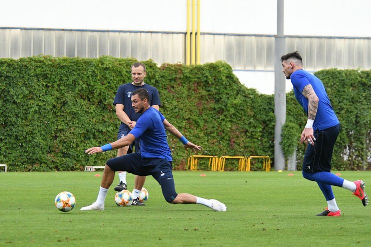 Первая тренировка Динамо с Луческу