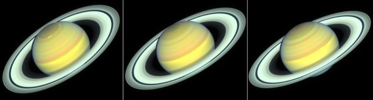 Сатурн, сезоны, лето, осень