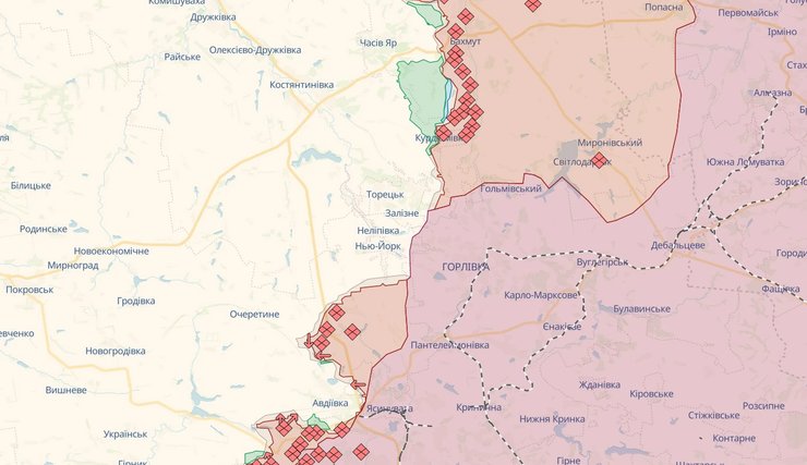 Бахмутський та Авдіївський напрямки