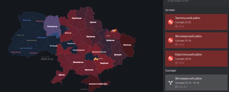 радіаційна небезпека Житомир тривога