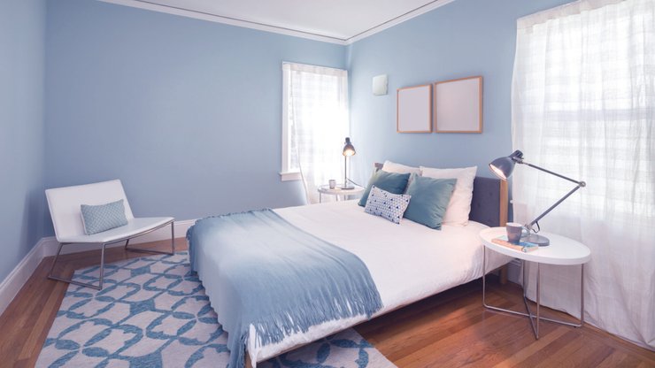 комната, кровать, воздух, фото