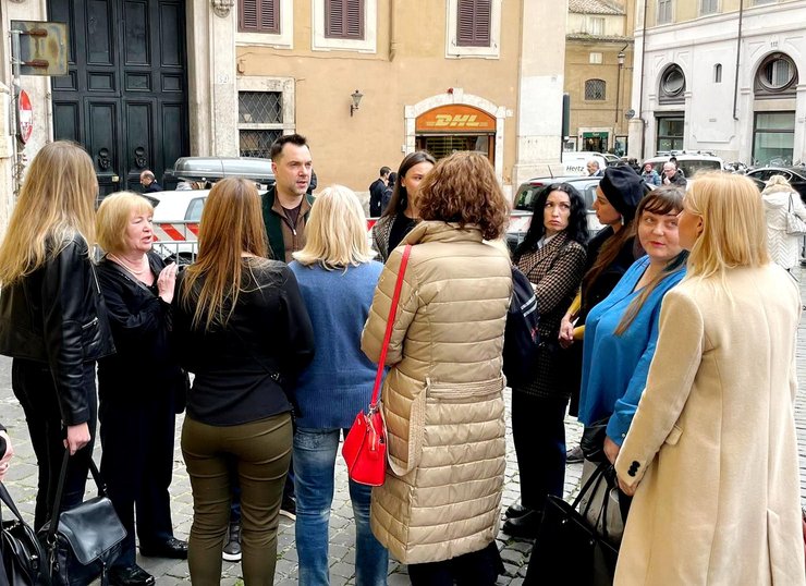 олексій арестович, Італія, діловий візит