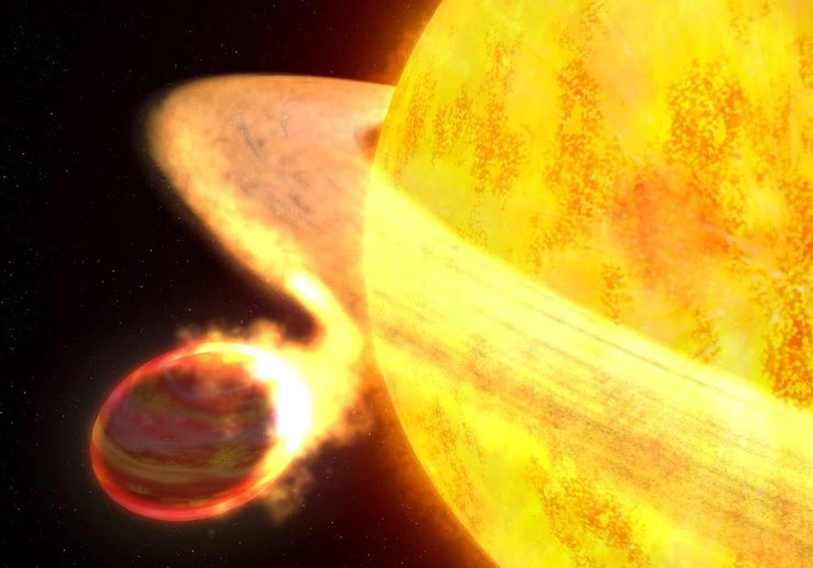 экзопланета, самые странные экзопланеты, надутая планета