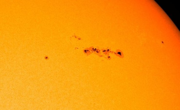 солнце, солнечные пятна
