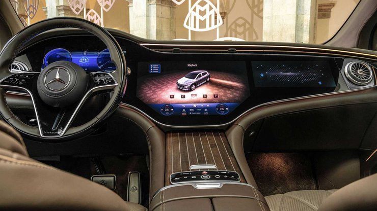 салон майбах, Mercedes-Maybach EQS680 SUV, Mercedes-Maybach EQS, электромобиль Maybach, новый Mercedes-Maybach EQS