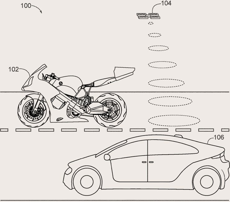 дрон мотоцикл трафік дорога