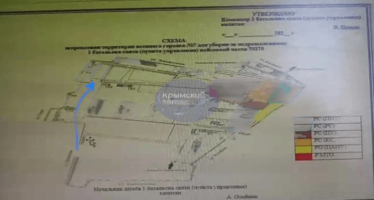План російської військової частини Сімферополь