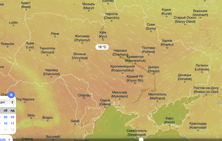 Погода в Україні 30 квітня