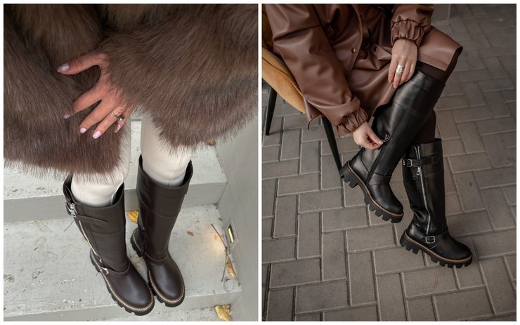 Трендовая обувь зимы 2025 — Сапоги трубы, модная обувь, обувь на зиму 2025, зимняя обувь