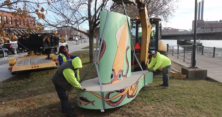 Лавочка, турбина, Провиденс, фото