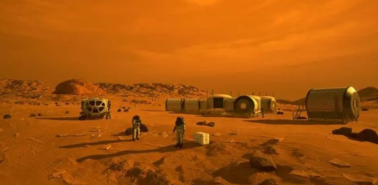 марс астронавти