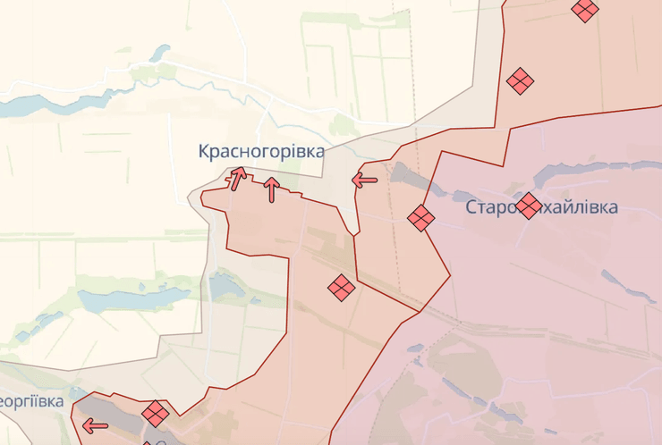 Карта боевых действий