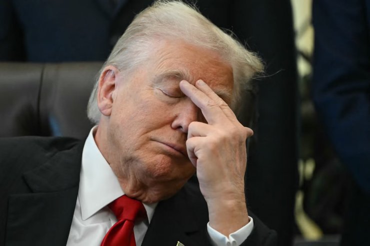 дональд трамп спить
