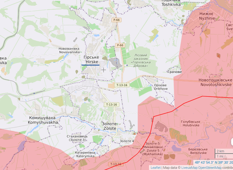 Горское остается под украинским контролем