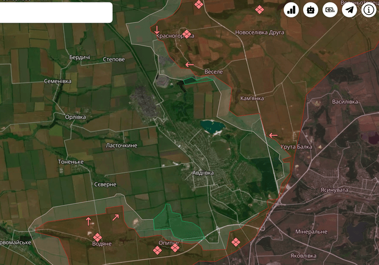 Авдеевка, Донбасс, наступление, ВС РФ, российские оккупанты, война РФ против Украины