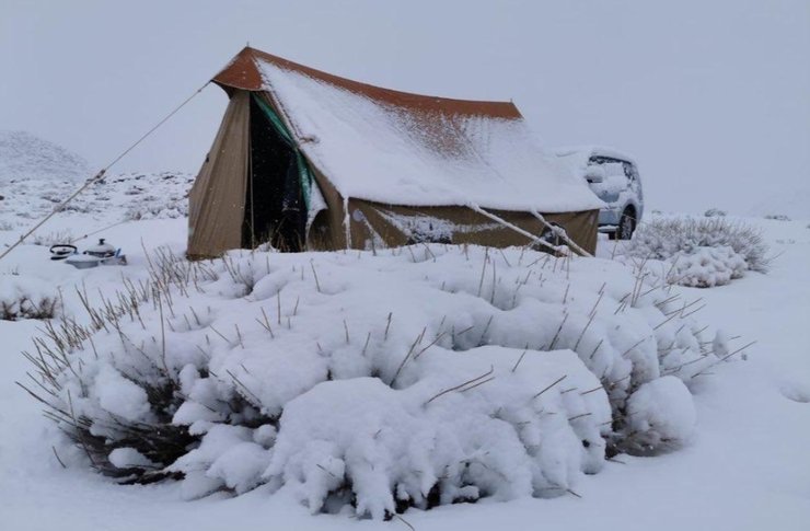 снег в Саудовской Аравии