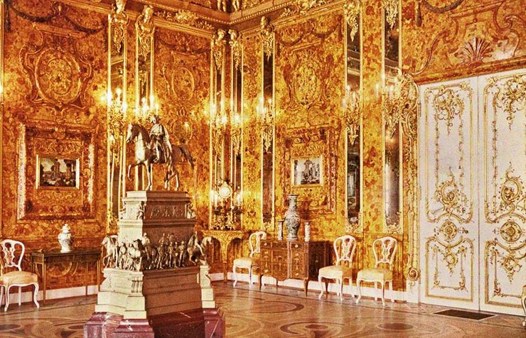 бурштинова кімната, інтер'єр