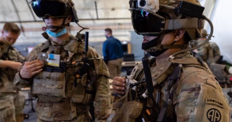 боевые очки Microsoft Combat Goggles, виртуальная реальность, солдаты будущего