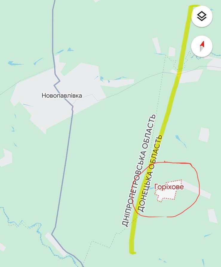 село Ореховое, фортификации ВСУ, граница Донецкой и Днепропетровской областей, форпост в Донецкой области