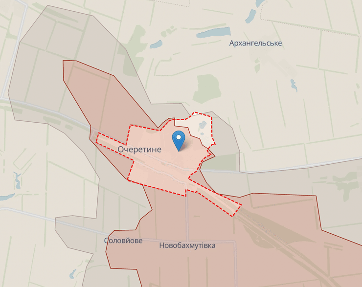 Очеретино, Очеретино Донецкая область, Очеретино Донецкая область карта