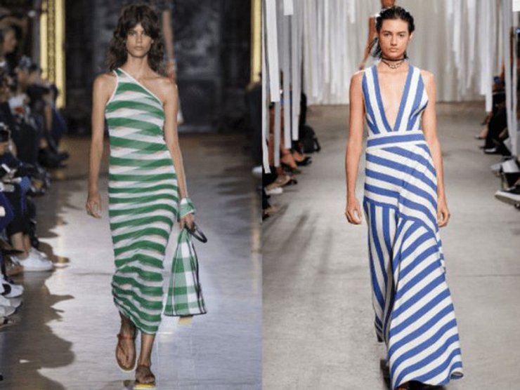 платье в полоску 2021